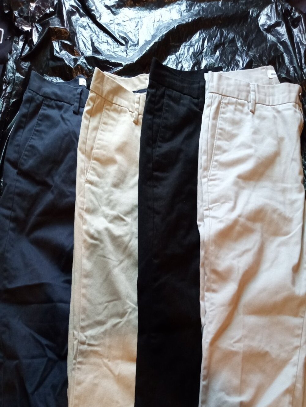 Amazon Essentials Men's Chinos - Black, Navy, Khaki, and Tan